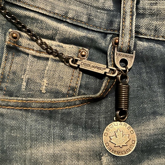 DSQUARED2 Rainbow Jeans with pocket chain - Picture 5 of 6